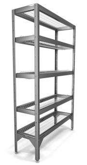 Стеллаж для сушки посуды СТР-1,6*8/3+2 (для тарелок и стаканов) в ШефСтор (chefstore.ru)